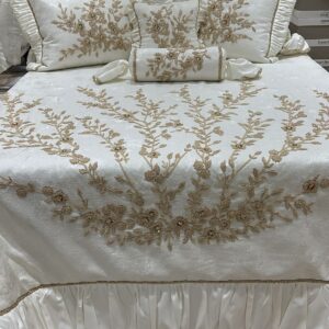 Taşlı Yatak Örtüsü طقم | هدايا ملكة وعرايس فخمة - متجر سعودي