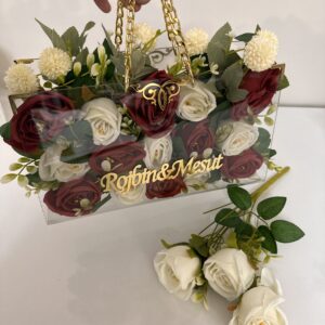 اكريليك فخم حقيبة / شنطة دبشLı ورد تنسيق وردMız | دبش عروس فخم - تجهيزات ملكة سعودية