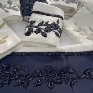 Taşlı  Yüz منشفة قطنSu 2 حبة | هدايا ملكة وعرايس فخمة - متجر سعودي