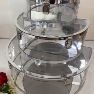 اكريليك فخم صندوق ملكي  Kilitli Model 3 قطع ملكية طقم | هدايا ملكة وعرايس فخمة - متجر سعودي