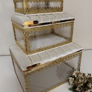 اكريليك فخم صندوق ملكي طقم Metal Aparatlı | هدايا ملكة وعرايس فخمة - متجر سعودي