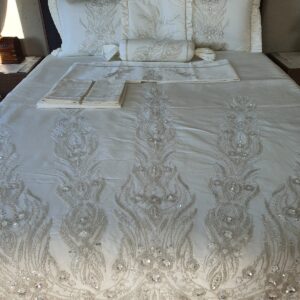 Taş Işli Yatak Örtülü Nevresim طقمLı 10 Parça  مجموعة / بكج | هدايا ملكة وعرايس فخمة - متجر سعودي